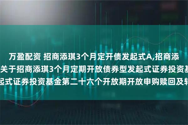 万盈配资 招商添琪3个月定开债发起式A,招商添琪3个月定开债发起式C 关于招商添琪3个月定期开放债券型发起式证券投资基金第二十六个开放期开放申购赎回及转换业务的公告