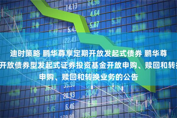 迪时策略 鹏华尊享定期开放发起式债券 鹏华尊享6个月定期开放债券型发起式证券投资基金开放申购、赎回和转换业务的公告