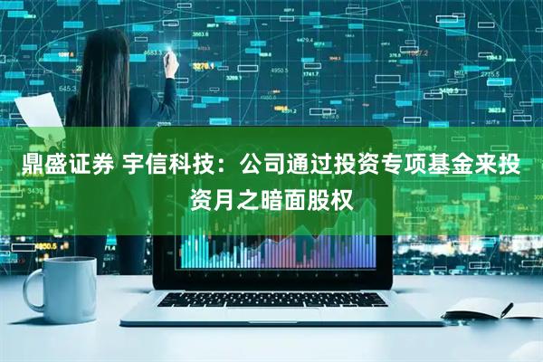 鼎盛证券 宇信科技：公司通过投资专项基金来投资月之暗面股权